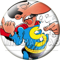 Chapa de Superlópez: Superlópez (Soplándose el Puño)