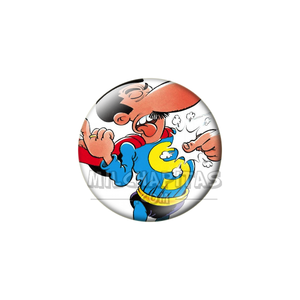 Chapa de Superlópez: Superlópez (Soplándose el Puño)