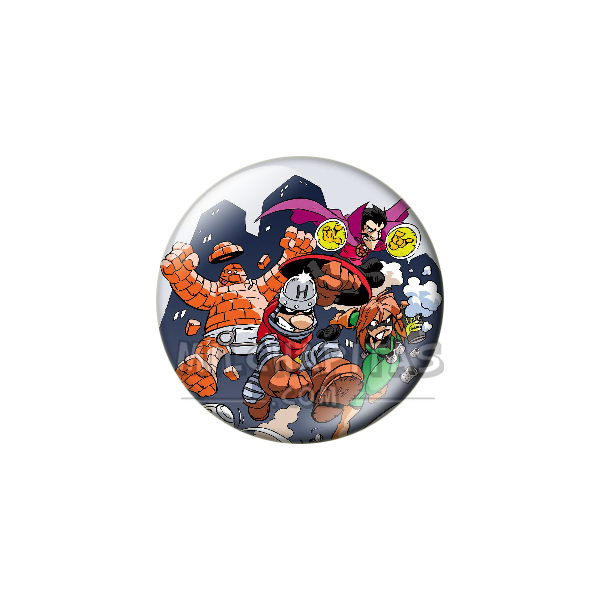 Chapa de Superlópez: El Supergrupo (Saltando)