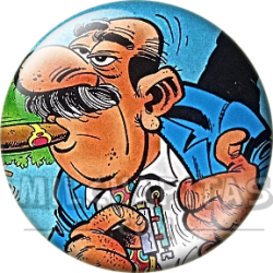 Chapa de Mortadelo y Filemón: El Súper (Con Puro)