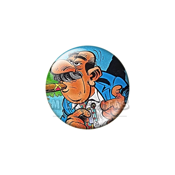 Chapa de Mortadelo y Filemón: El Súper (Con Puro)