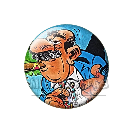 Chapa de Mortadelo y Filemón: El Súper (Con Puro)