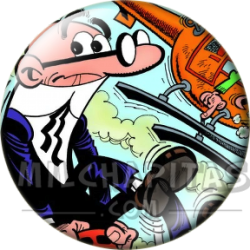 Chapa de Mortadelo y Filemón: Mortadelo (Módulo Volador)