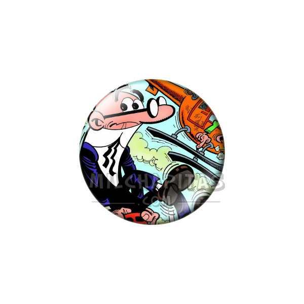 Chapa de Mortadelo y Filemón: Mortadelo (Módulo Volador)
