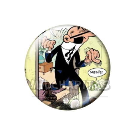 Chapa de Mortadelo y Filemón: Mortadelo (La Bombilla)