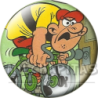 Chapa de Mortadelo y Filemón: Telesforo Bestiajez (En Bici)