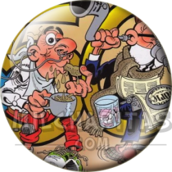 Chapa de Mortadelo y Filemón: Mortadelo y Filemón (50 Aniversario)
