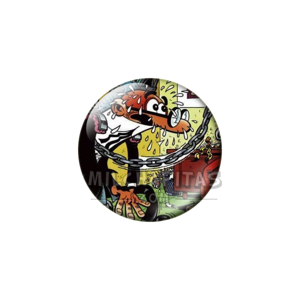 Chapa de Mortadelo y Filemón: Mortadelo (Pistolas Sobaqueras)