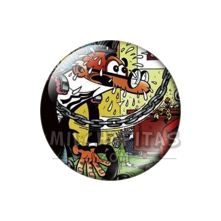 Chapa de Mortadelo y Filemón: Mortadelo (Pistolas Sobaqueras)