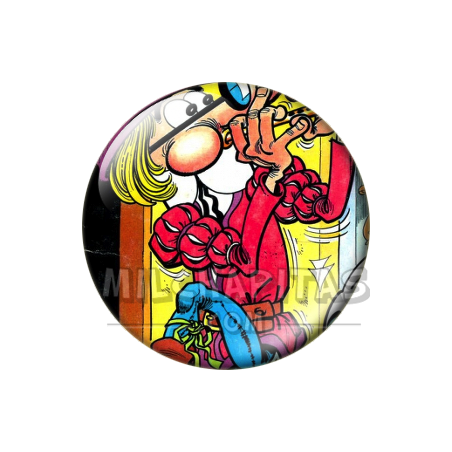 Chapa de Mortadelo y Filemón: Mortadelo (Disfraz de Trompetista)