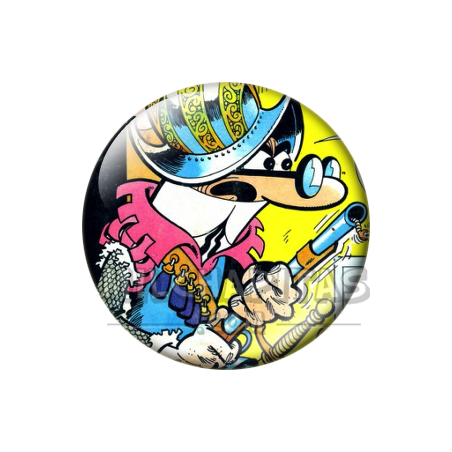 Chapa de Mortadelo y Filemón: Mortadelo (Disfraz de Conquistador)