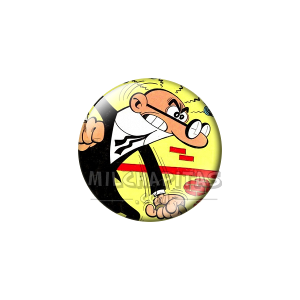 Chapa de Mortadelo y Filemón: Mortadelo (Enfadado)