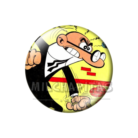 Chapa de Mortadelo y Filemón: Mortadelo (Enfadado)