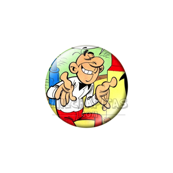 Chapa de Mortadelo y Filemón: Filemón (Sonriente)
