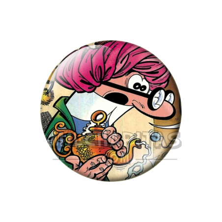 Chapa de Mortadelo y Filemón: Mortadelo (Disfraz de Genio)
