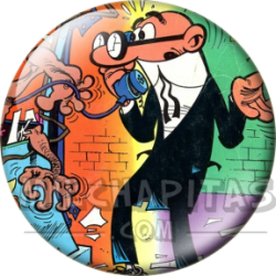 Chapa de Mortadelo y Filemón: Mortadelo (Al Teléfono)