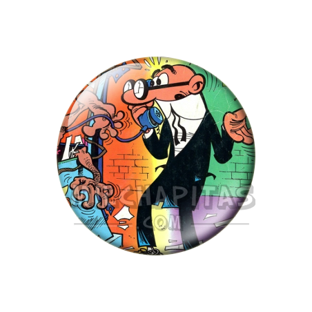 Chapa de Mortadelo y Filemón: Mortadelo (Al Teléfono)