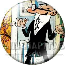 Chapa de Mortadelo y Filemón: Mortadelo (Los Insobornables)