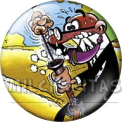 Chapa de Mortadelo y Filemón: Mortadelo (Cazador)