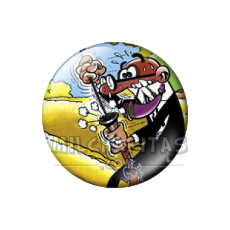 Chapa de Mortadelo y Filemón: Mortadelo (Cazador)