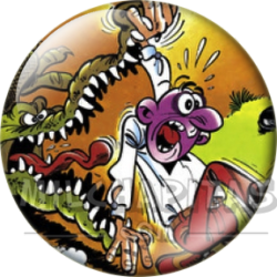 Chapa de Mortadelo y Filemón: Filemón (Con el Cocodrilo)