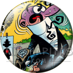 Chapa de Mortadelo y Filemón: Mortadelo (Campo de Tiro)