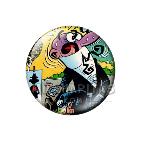 Chapa de Mortadelo y Filemón: Mortadelo (Campo de Tiro)