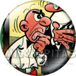 Chapa de Mortadelo y Filemón: Filemón (Enfadado)