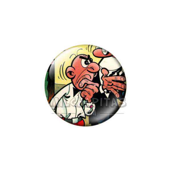 Chapa de Mortadelo y Filemón: Filemón (Enfadado)