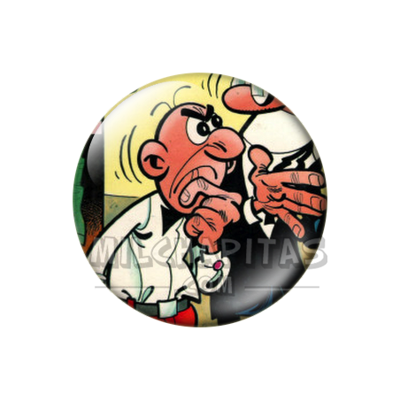 Chapa de Mortadelo y Filemón: Filemón (Enfadado)