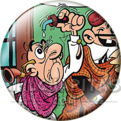 Chapa de Mortadelo y Filemón: Mortadelo y Filemón (Disfraz de Ancianos)