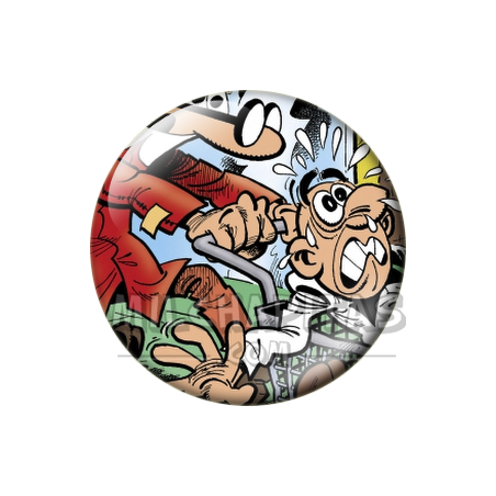Chapa de Mortadelo y Filemón: Mortadelo (Disfraz de Enfermero)