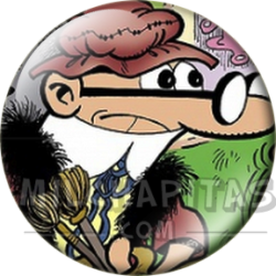 Chapa de Mortadelo y Filemón: Mortadelo (Disfraz de Da Vinci)