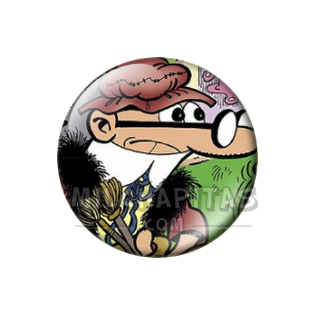 Chapa de Mortadelo y Filemón: Mortadelo (Disfraz de Da Vinci)