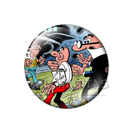 Chapa de Mortadelo y Filemón: Mortadelo y Filemón (En el Hipermercado)