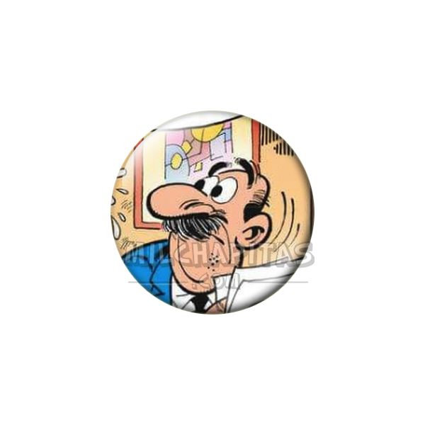 Chapa de Mortadelo y Filemón: El Súper (Leyendo)
