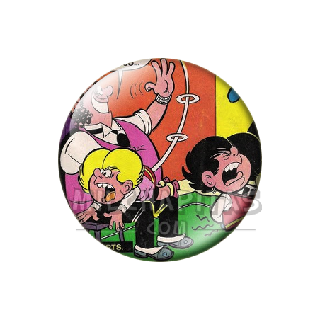 Chapa de Zipi y Zape: Don Pantuflo, Zipi y Zape (El Reloj)