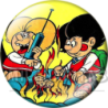 Chapa de Zipi y Zape: Zipi y Zape (Tostadas en el Volcán)