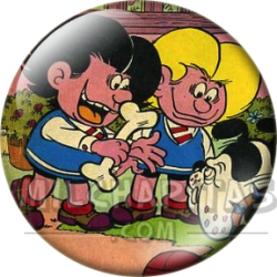 Chapa de Zipi y Zape: Zipi y Zape (Hueso para el Perro)