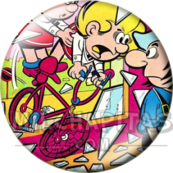 Chapa de Zipi y Zape: Zipi y Zape (Bicicleta sin Frenos)