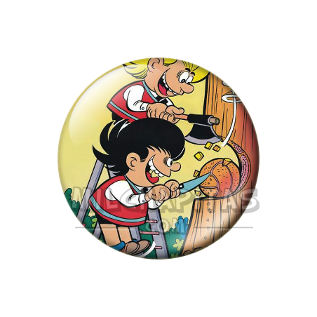 Chapa de Zipi y Zape: Zipi y Zape (Partiendo el Balón)