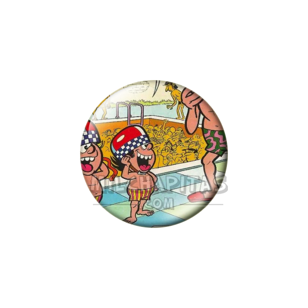 Chapa de Zipi y Zape: Zipi y Zape (En la Piscina)