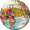 Chapa de Zipi y Zape: Zipi y Zape (En la Piscina)