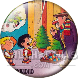 Chapa de Zipi y Zape: Zipi y Zape (Árboles de Navidad)