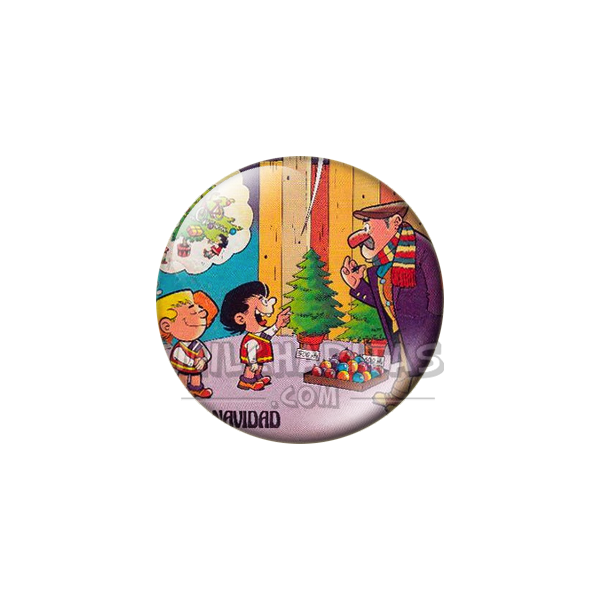 Chapa de Zipi y Zape: Zipi y Zape (Árboles de Navidad)