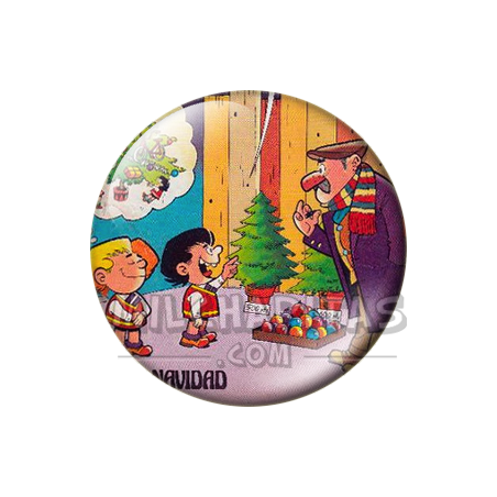 Chapa de Zipi y Zape: Zipi y Zape (Árboles de Navidad)