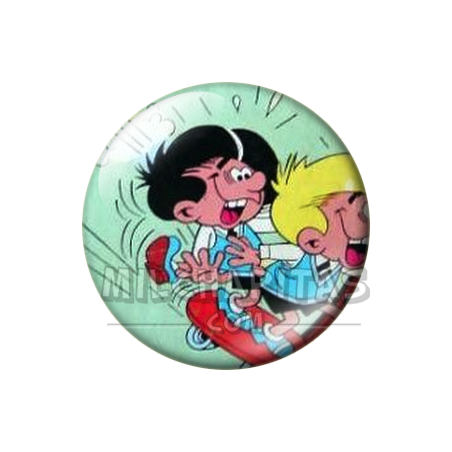 Chapa de Zipi y Zape: Zipi y Zape (Patinando)