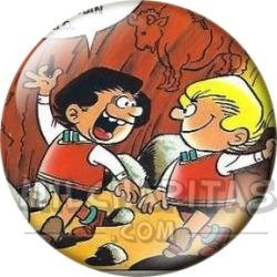 Chapa de Zipi y Zape: Zipi y Zape (En la Cueva)