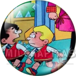 Chapa de Zipi y Zape: Zipi y Zape (Con el Cepo)