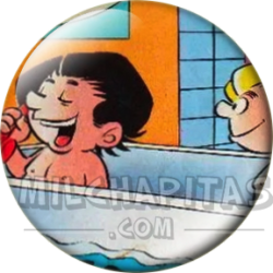 Chapa de Zipi y Zape: Zape (En la Bañera)